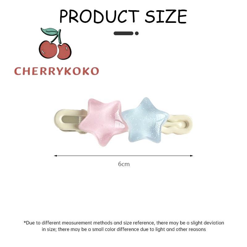 🍒🍒CHERRYKOKO Kẹp Tóc Ngôi Sao Năm Cánh ins Dễ Thương Vui Nhộn Và Ngọt Ngào Cho Nữ