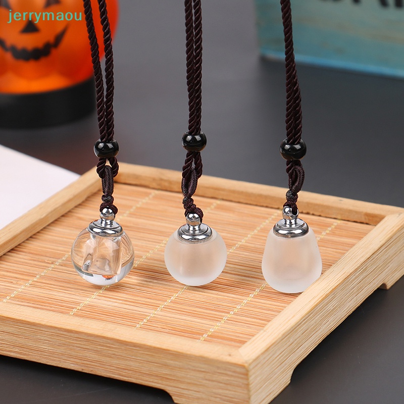 [JER] 1 Vòng Cổ Rỗng Kèm Dây Buộc Mặt Bình Rỗng Đựng Tro Vial Làm Quà Tặng Kỷ Niệm Cinnabar Cremation Ashes Vial