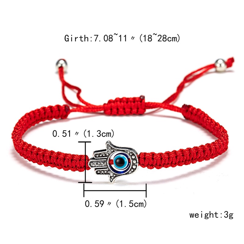 Ygt Vòng Tay Dây Đỏ Kabbalah Mắt Quỷ Có Thể Điều Chỉnh Nazar Cho Cặp Đôi Gia Đình