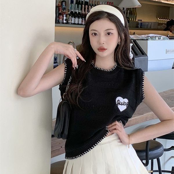 Áo Dệt Kim Sát Nách Thêu Họa Tiết Thời Trang Xuân Hè Cho Nữ