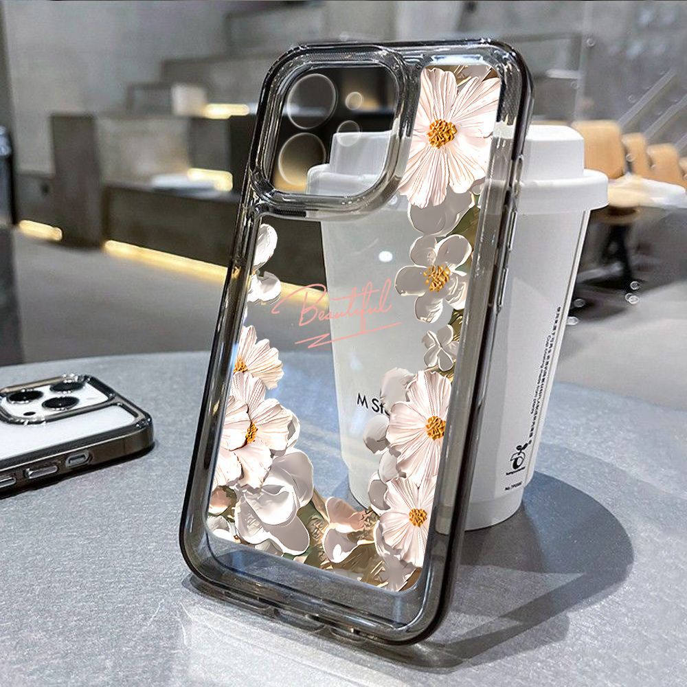 Ốp Điện Thoại TPU Mềm Chống Sốc Họa Tiết Tranh Sơn Dầu Cho iphone 11 12 / 13 / 6 / 7 / 8plus / X max 14 pro max 11 Promax