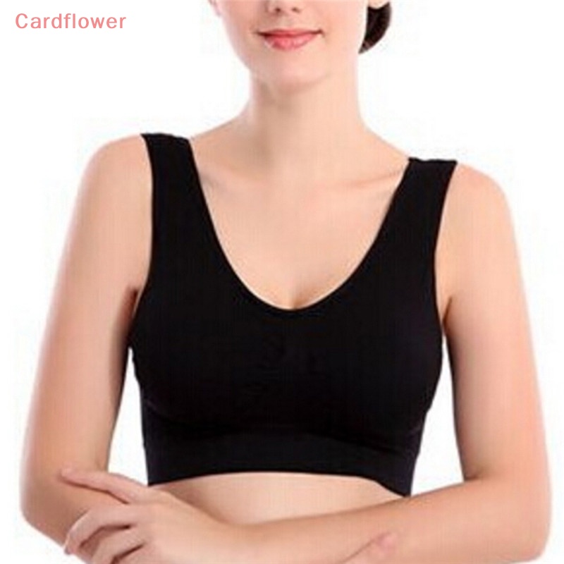 Áo Ngực Thể Thao Không Đường May Co Giãn < Cardflower > Yoga Cho Nữ Mới