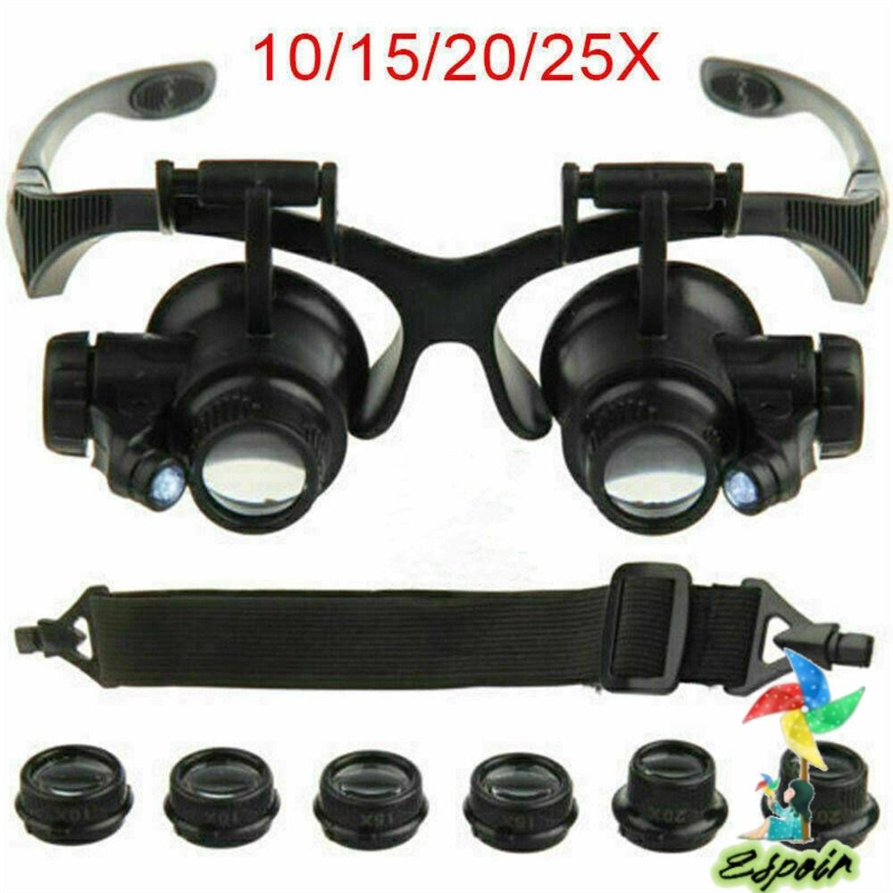 ESPO Kính Lúp Đeo Đầu Sửa Chữa Đồng Hồ Chuyên Dụng