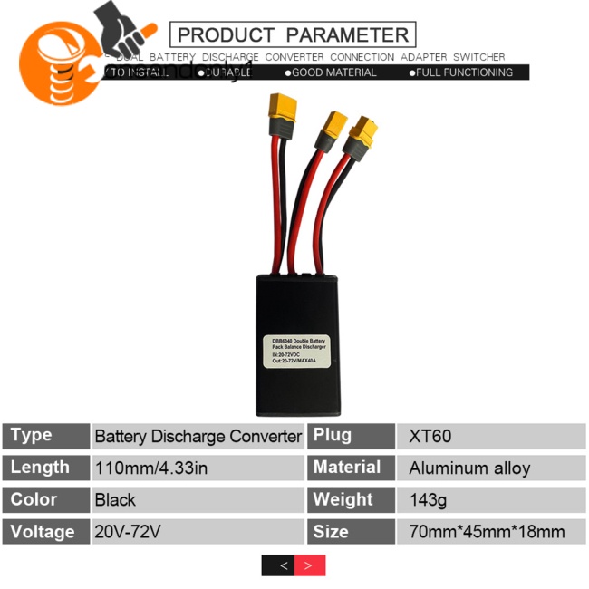 Mô Đun Song Song Cho Pin Lithium 20v-72v 40A Chuyên Dụng