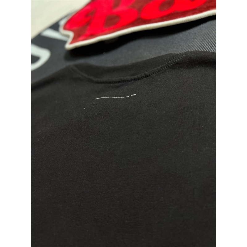 M-aison - M-argiela88mm6- Xu Hướng Thời Trang Mới Nhất, logo Lớn Trên Đường Phố Cao, Với 6 Chiếc Nhẫn Tay Ngắn Màu Bạc Nóng, Là Một hit! Trang Phục Unisex Kiểu Dáng Đơn Giản Trẻ Trung