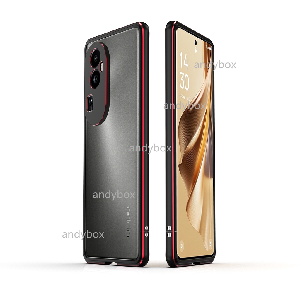 Ốp Điện Thoại Khung Kim Loại Cho OPPO Reno 10 9 8 Pro + reno10 Reno9 Reno8 reno10 5G