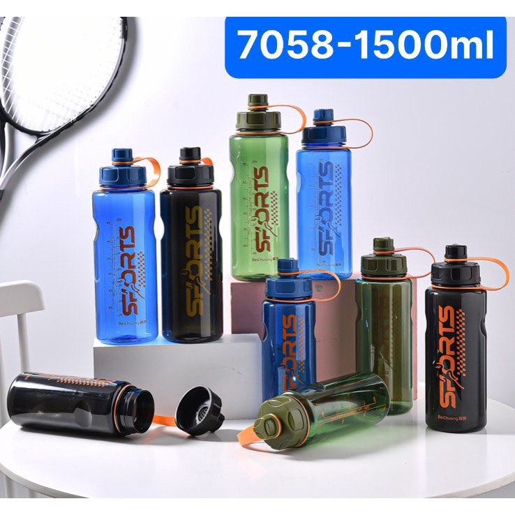 Bình đựng nước thể thao du lịch ngoài trời KM – BC mẫu 2023 dung tích 1 lít-2,5 lít