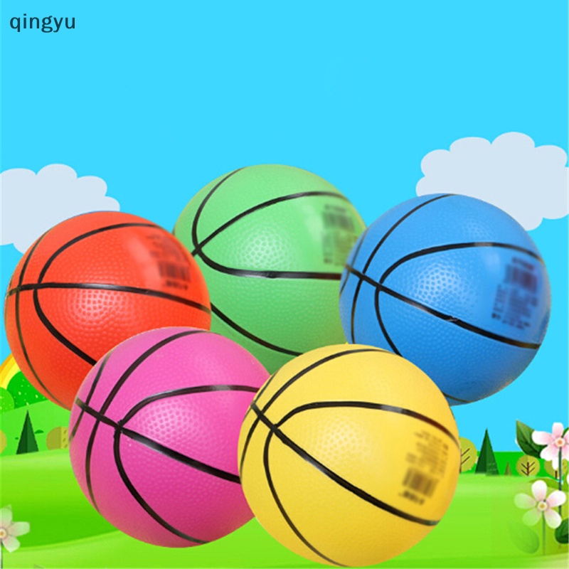Bóng Rổ Bơm Hơi PVC 20cm Cho Bé Chơi Thể Thao Ngoài Trời