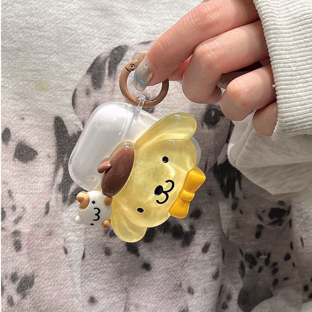 Vỏ Bảo Vệ Hộp Sạc Tai Nghe Airpods 1 2 3 pro2 Bluetooth Không Dây Chất Liệu Silicon Cứng Họa Tiết Sanrio 3D Dễ Thương