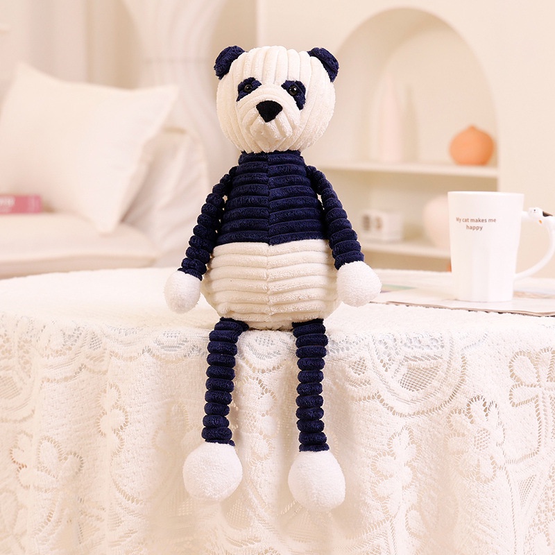 Đồ Chơi Tương Tác Với Mèo Hình Gấu Trúc Trắng Đen Có Âm Thanh Vui Nhộn