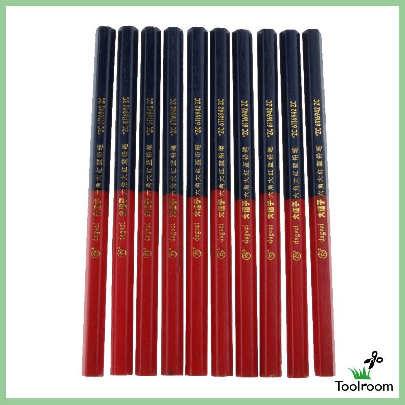 Set 10 Bút Chì Gỗ Lõi Xanh Dương Và Dây