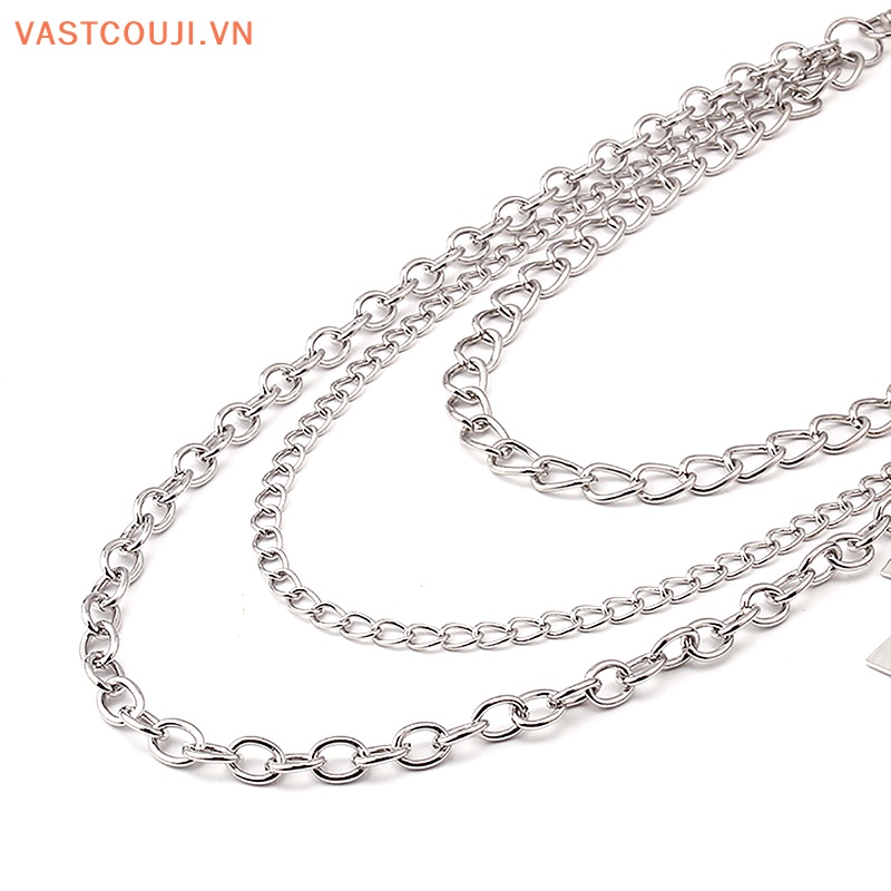 Dây Xích Kim Loại Đeo Thắt Lưng Quần Jean Nhiều Lớp VASTJI Punk Cho Nữ