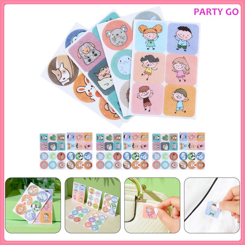 Set 144 / 216 / 360 Miếng Dán Chống Muỗi Họa Tiết Hoạt Hình Dễ Thương Cho Bé