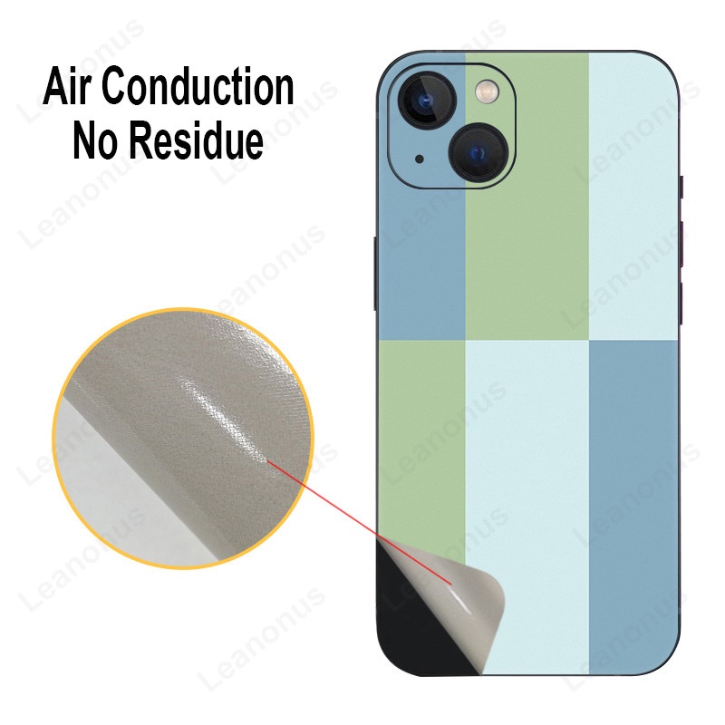 Màu Sắc Phù Hợp Với Decal Da Tương Thích Cho iPhone 13 Pro Max Mini Mặt Sau Bảo Vệ Màn Hình Bìa Phim 3M Bọc Nhiều Màu Sắc Miếng Dán