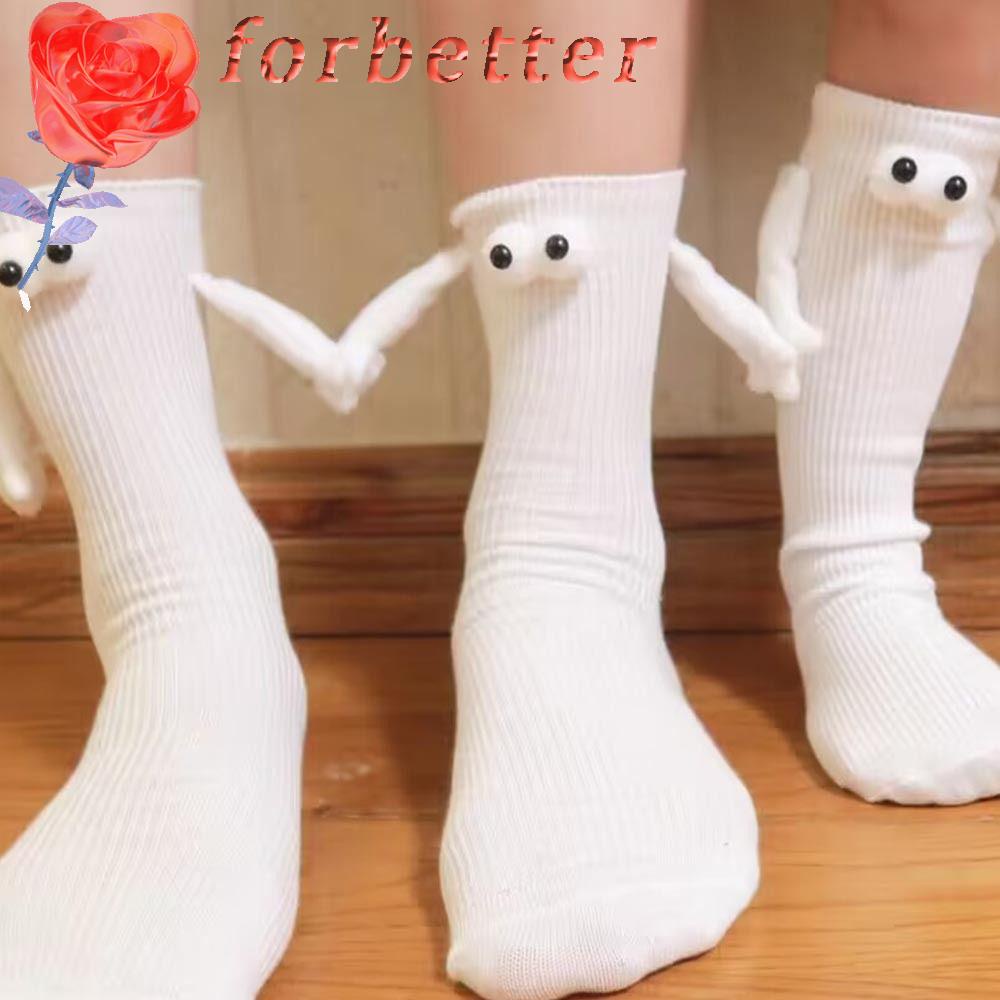 Vớ Cotton Cao Đến Mắt Cá Chân In Họa Tiết Hoạt Hình Vui Nhộn Màu Trắng / Đen Phong Cách Hip Hop Dành Cho Cặp Đôi
