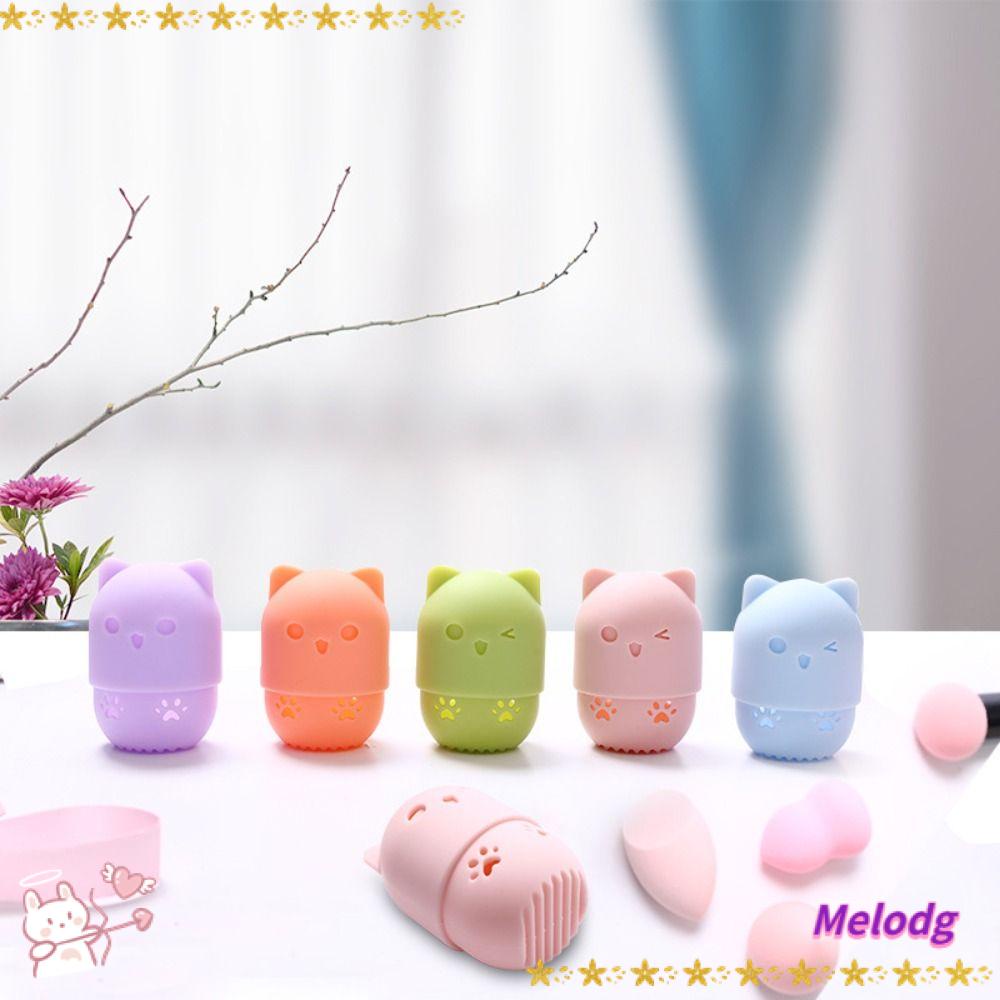 MELODG Giá Đỡ Mút Rửa Chén 2 Mảnh Hình Gấu Bằng Bọt Biển Tiện Dụng