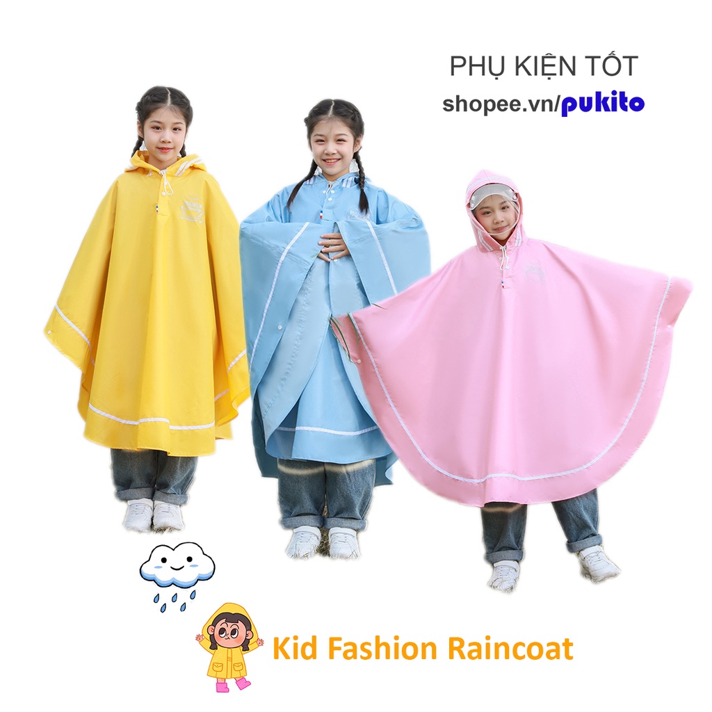 Áo Mưa Thời Trang Bé Trai Bé Gái Raicoat Kids