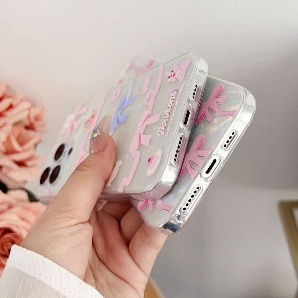 Ốp Điện Thoại TPU Mềm Chống Sốc Màu Laser Thời Trang Cho IPhone 14 13 12 11 Pro Max X XR 8 7 Plus SE