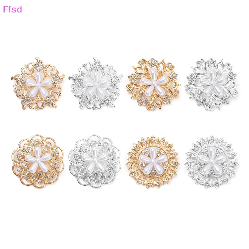 {Ffsd} Ghim Cài Áo Hợp Kim Hình Hoa Đính Đá Và Ngọc Trai Đơn Giản Sáng Tạo Thời Trang Phù Hợp Với Phụ Nữ * Bán Chạy