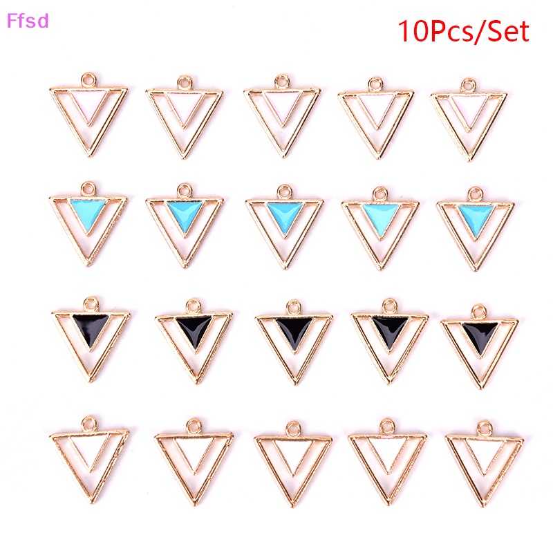 {Ffsd} Set 10 Mặt Dây Chuyền Tráng Men Hình Chữ Ch Làm Trang Sức Thủ Công DIY Bán Chạy