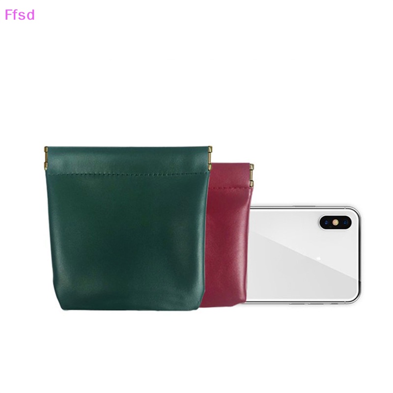 Túi Đựng Tai Nghe / Tiền Xu / Mỹ Phẩm Mini Bằng Da PU Nhỏ Gọn Dành Cho Nam Và Nữ