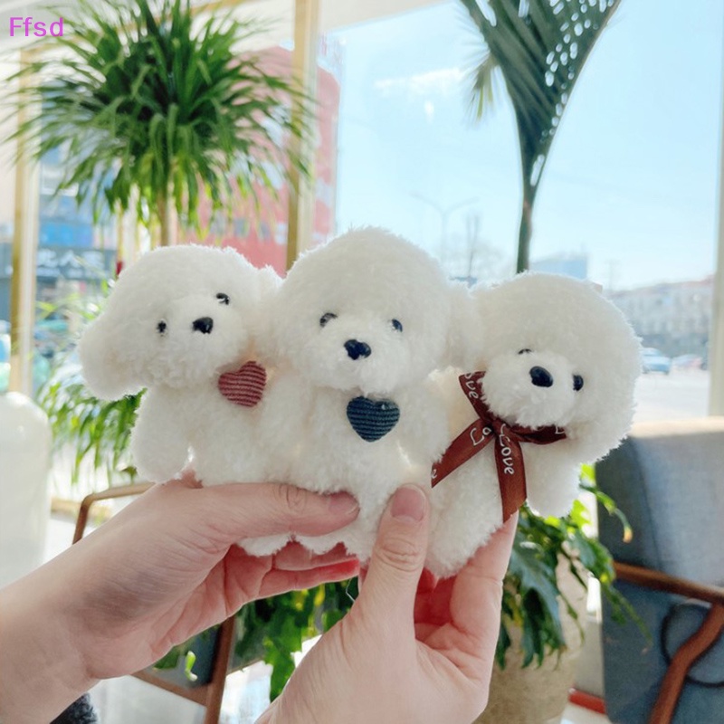 1 Móc Khóa Hình Gấu Nhồi Bông Mềm Mại Đáng Yêu