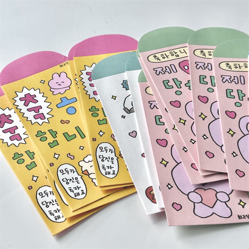 Bao Lì Xì Giấy In Hoạt Hình Dễ Thương Dùng Làm Quà Tặng