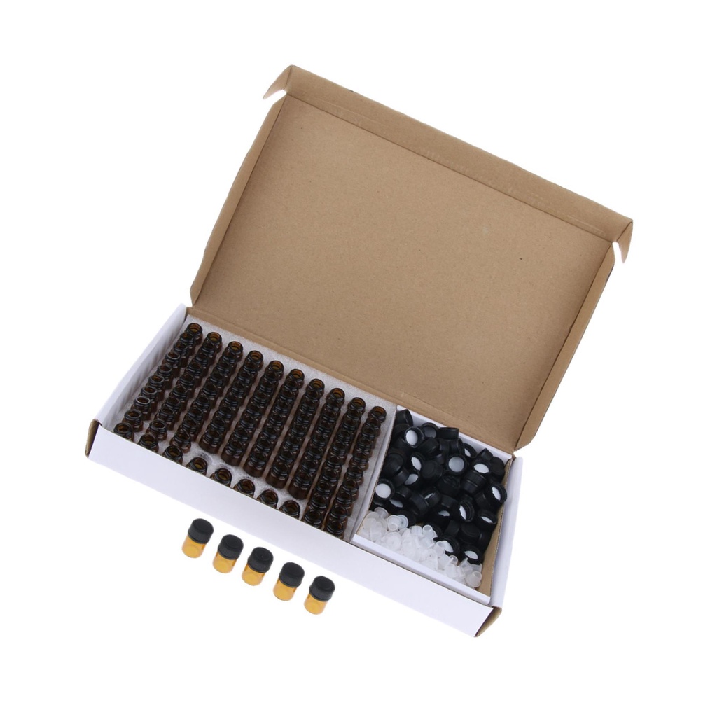 Bình Rỗng Đựng Tinh Dầu Dạng Lỏng Chống Rò Rỉ Màu Hổ Phách