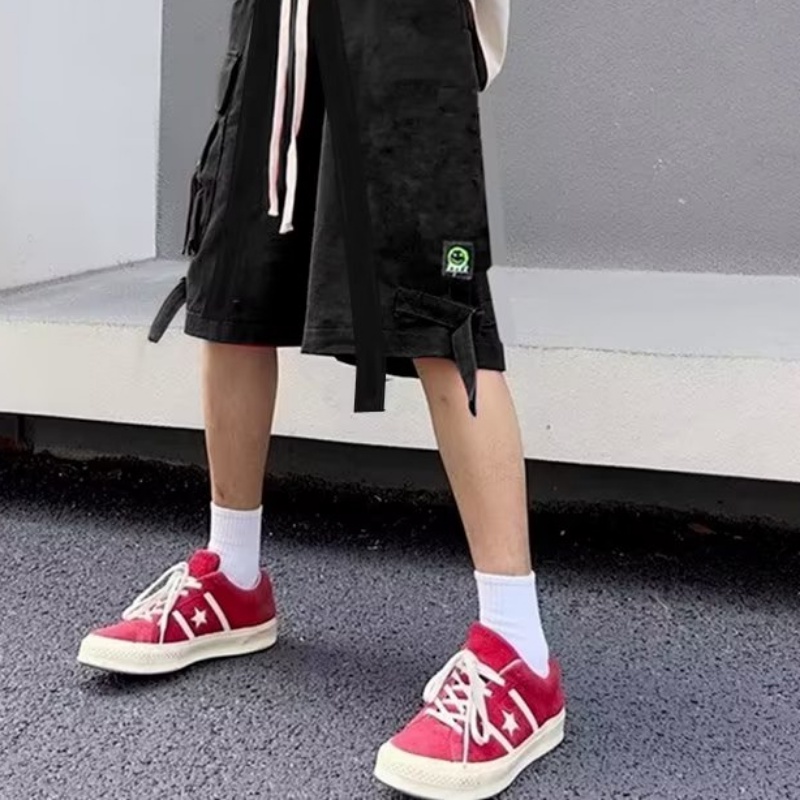 Quần Yếm Dáng Rộng Phong Cách Hip Hop Mỹ Thời Trang Mùa Hè Mới Cho Nam Và Nữ