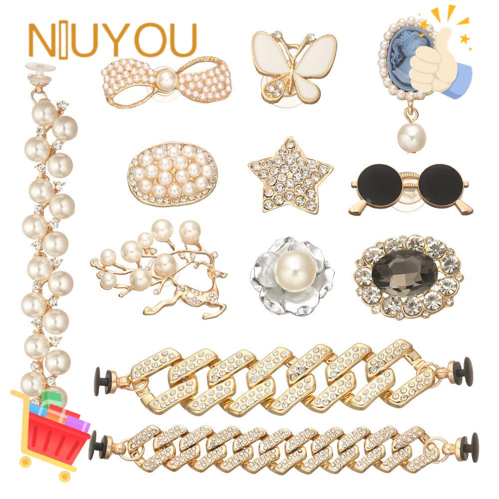 NIUYOU Xăng đan Đính Đá Lấp Lánh Thời Trang Cho Nữ