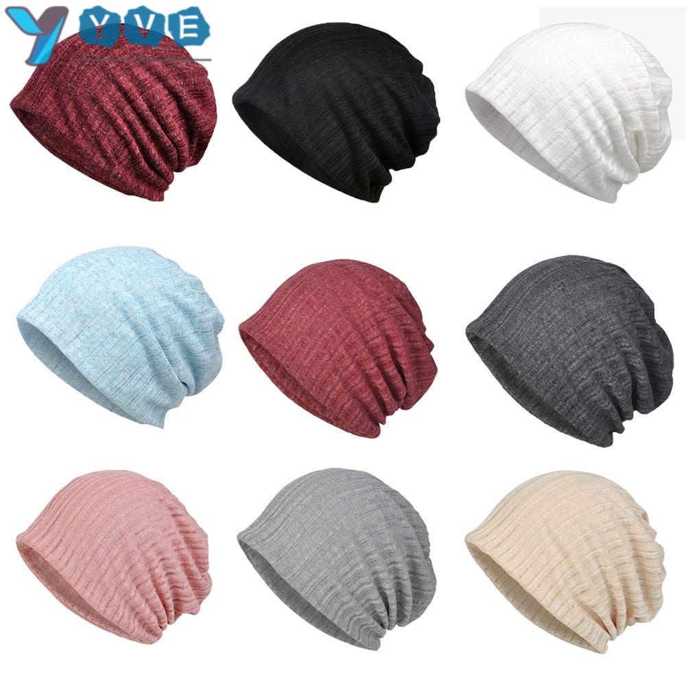 YVE Mũ Trùm Đầu Chất Liệu Cotton Co Giãn Thời Trang Xuân Hè Cho Nữ