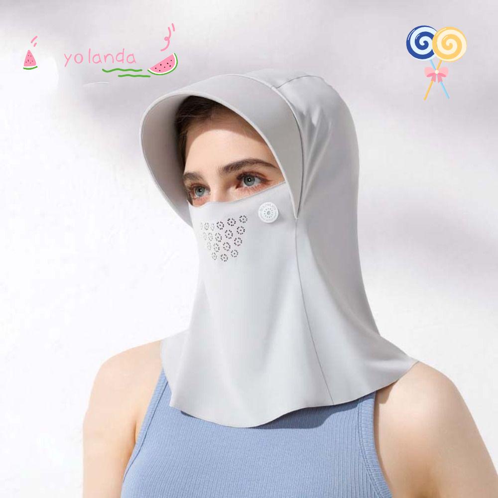 YOLA Yếm Chống Nắng Và Tia UV Bằng Lụa Lạnh Thoáng Khí