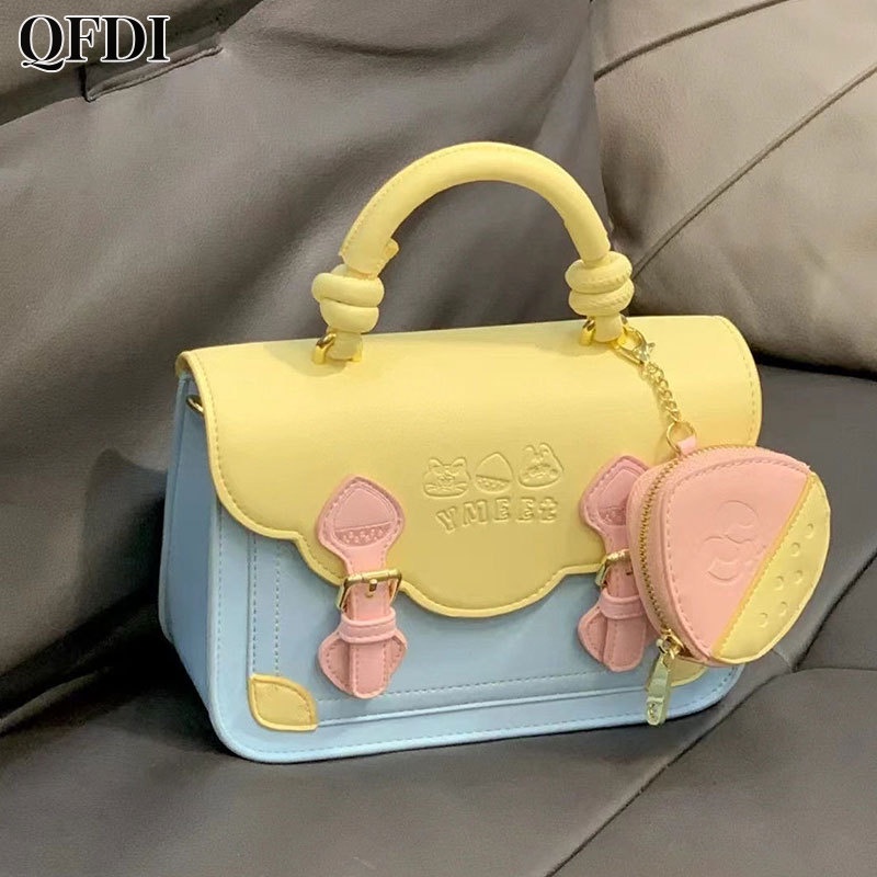 QFDI Túi Đeo Chéo Vai Đựng Điện Thoại Thời Trang Sành Điệu Cho Nữ