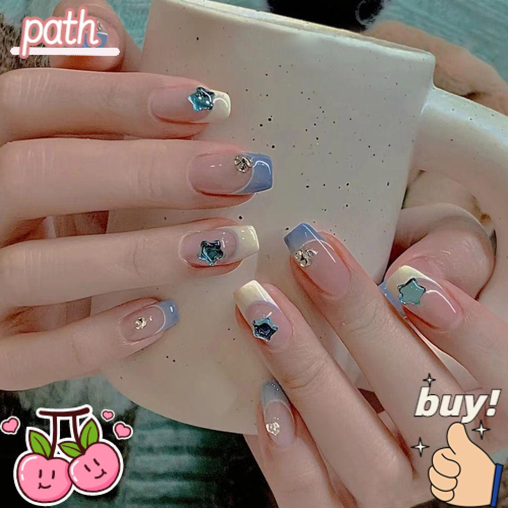 PATH Set 24 Móng Tay Giả Dạng Nhấn Tiện Lợi