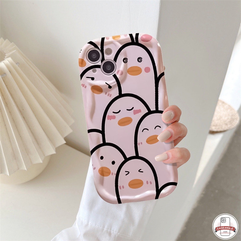 Ốp Điện Thoại Mềm Hình Vịt / Ếch 3D Cho Oppo A15 A7 A96 A17 A1K A95 A16 A57 A9 A77S A54 A74 A17K A5s A77 A55 A16s A76 A12 A31 A3s A5 A53 2020 A52 A15s