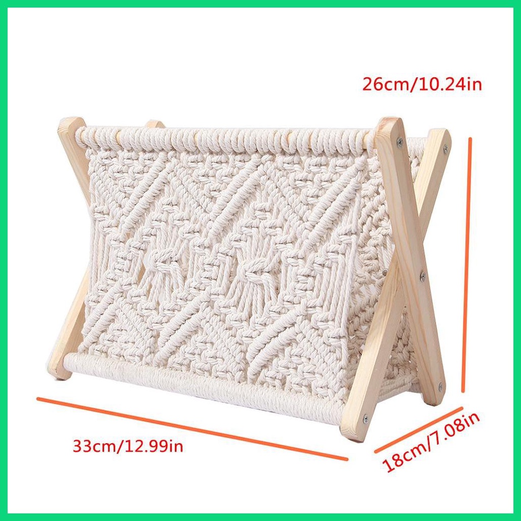 Giá Đỡ Macrame Đan Sợi Thủ Công Phong Cách Boho Đa Ứng Dụng