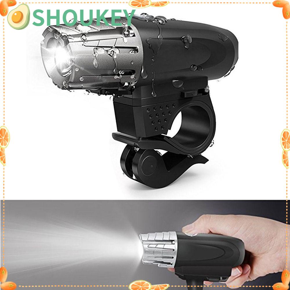 SHOUKEY Bộ Đèn Pha LED Siêu Sáng Sạc USB Cho Xe Đạp
