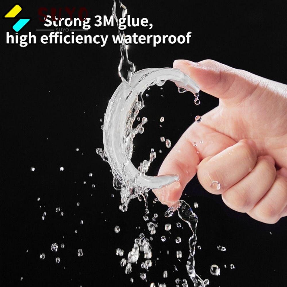 SUYO Bộ 4 Miếng Dán Bằng PU Chống Va Chạm Chống Trầy Cho Gương Chiếu Hậu Xe Hơi