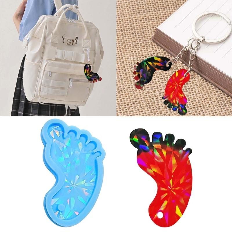 Khuôn Silicone Hình Bàn Chân Làm Đồ Trang Sức Thủ Công DIY