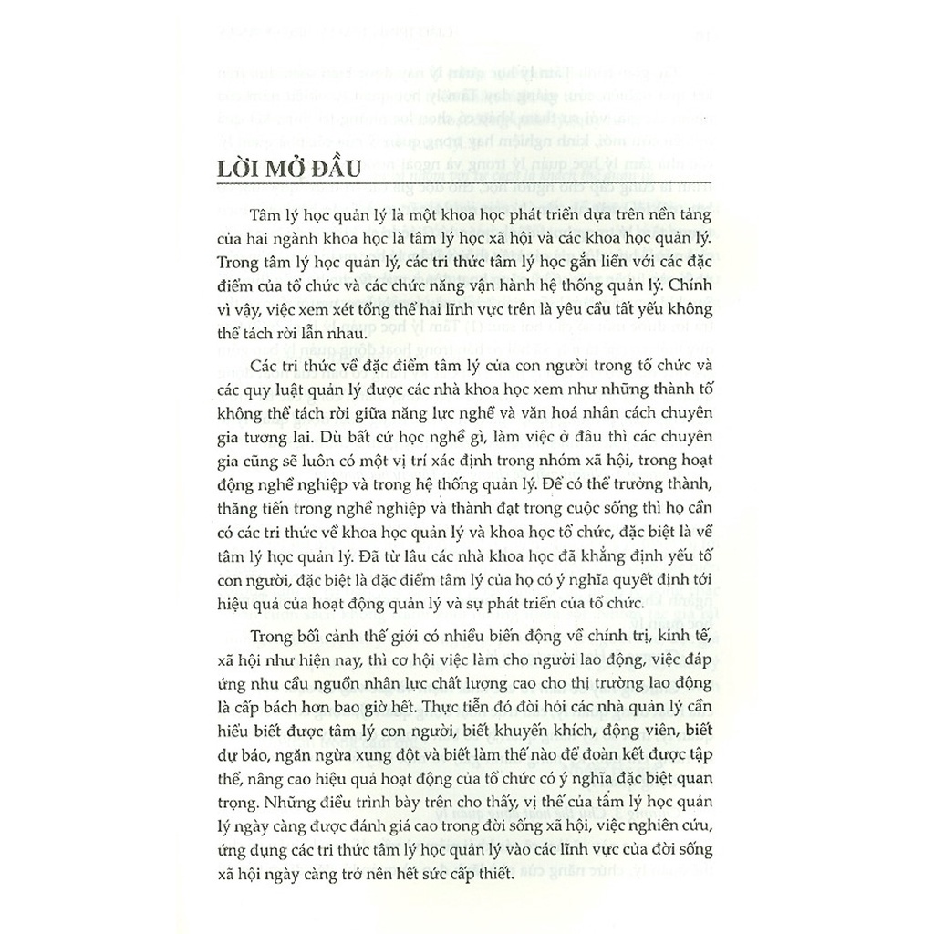 Sách - Giáo Trình Tâm Lý Học Quản Lý