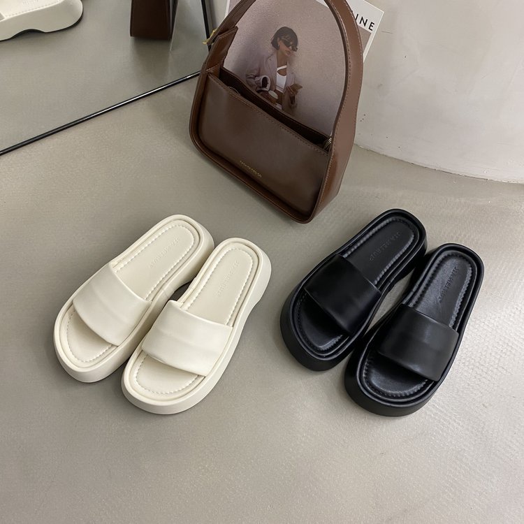 Dép Sandal Nữ Đế Dày Da PU Mềm Thời Trang mẫu mới