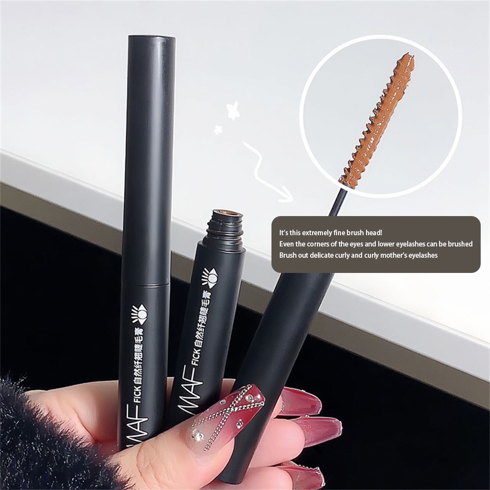 Mascara 4D Màu Đen / Nâu Lâu Trôi Không Dễ Nhòe Chuốt Mi Cong Vút Và Dài Hơn