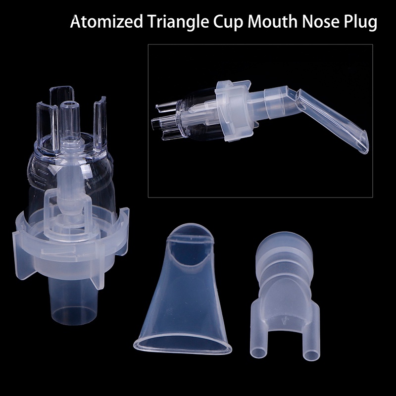 Set 3 Món Gồm Cốc + Đầu Thổi + Ống Mũi Thay Thế Cho Máy Pha Chế Nebulizer