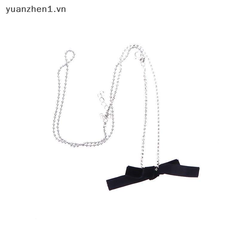 Vòng cổ Mặt Nơ Đính Đá Thời Trang Cho Nữ