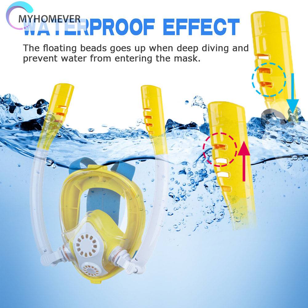Mặt Nạ Lặn Có Kính Bơi Bảo Vệ Toàn Diện Dành Cho Trẻ Em