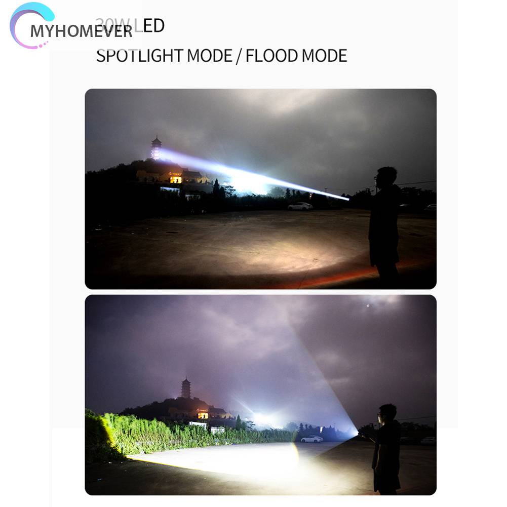 Đèn Pin 5 Bóng LED 30W 1200LM 1500M Đa Dụng Chất Lượng Cao