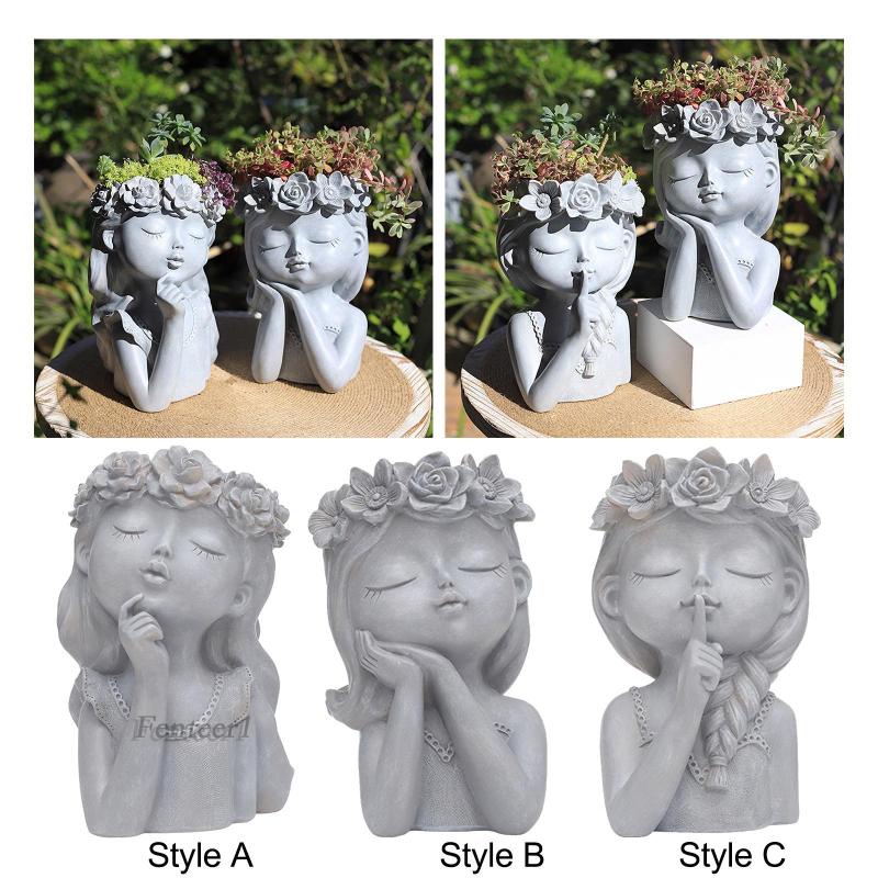 Chậu Hoa Hình Mặt Cười Sáng Tạo Trang Trí Nhà Cửa / Văn Phòng