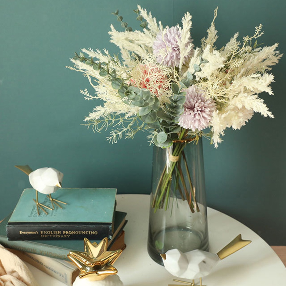 1 Bó Hoa Cưới Nhân Tạo Trang Trí Nhà Cửa