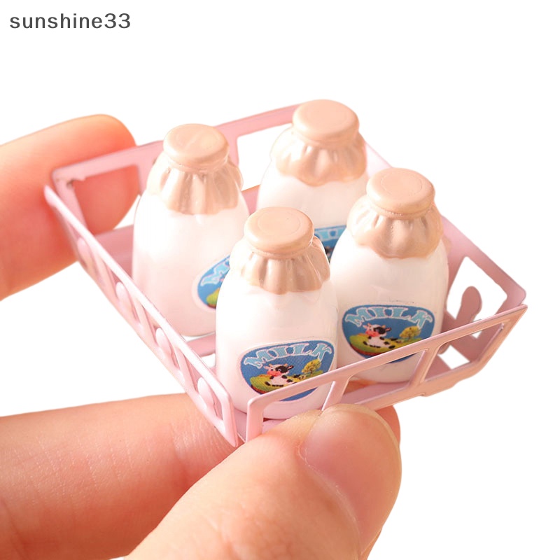 1 Bộ Bình Sữa Mini 1: 12 Trang Trí Nhà Búp Bê