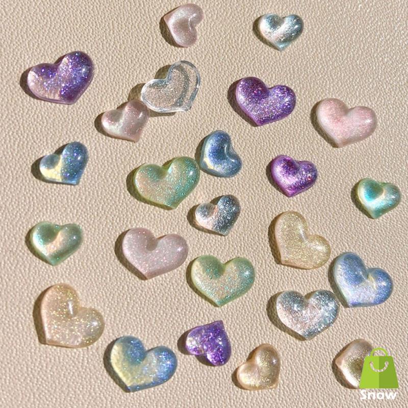 Bộ 100 HạT ĐíNh Trang Trí MóNg 3D Trong SuốT